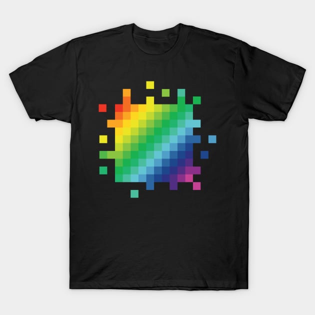 Bitmap Rainbow T-Shirt by venitakidwai1